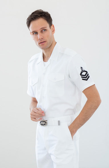 略衣　夏制服　白　幹部・海曹用